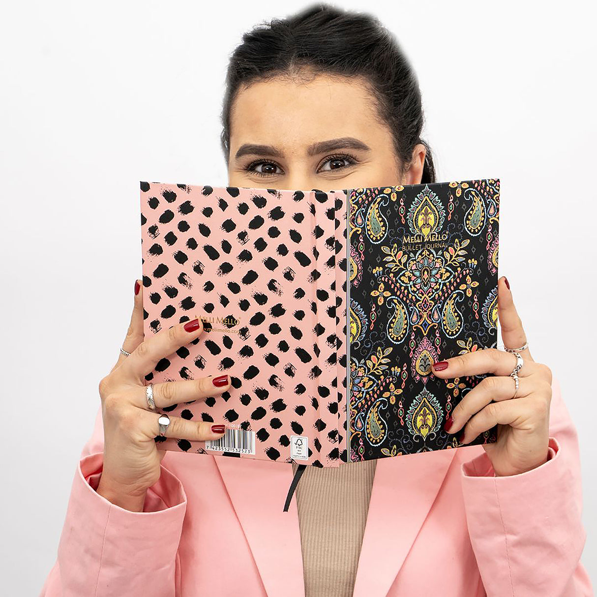 Melli Mello Paisley Addict Bullet Journal A5 Pink