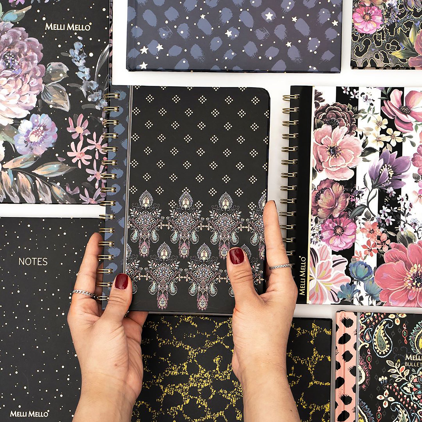 Melli Mello Paisley Vibes Ring Binder A5 Blue