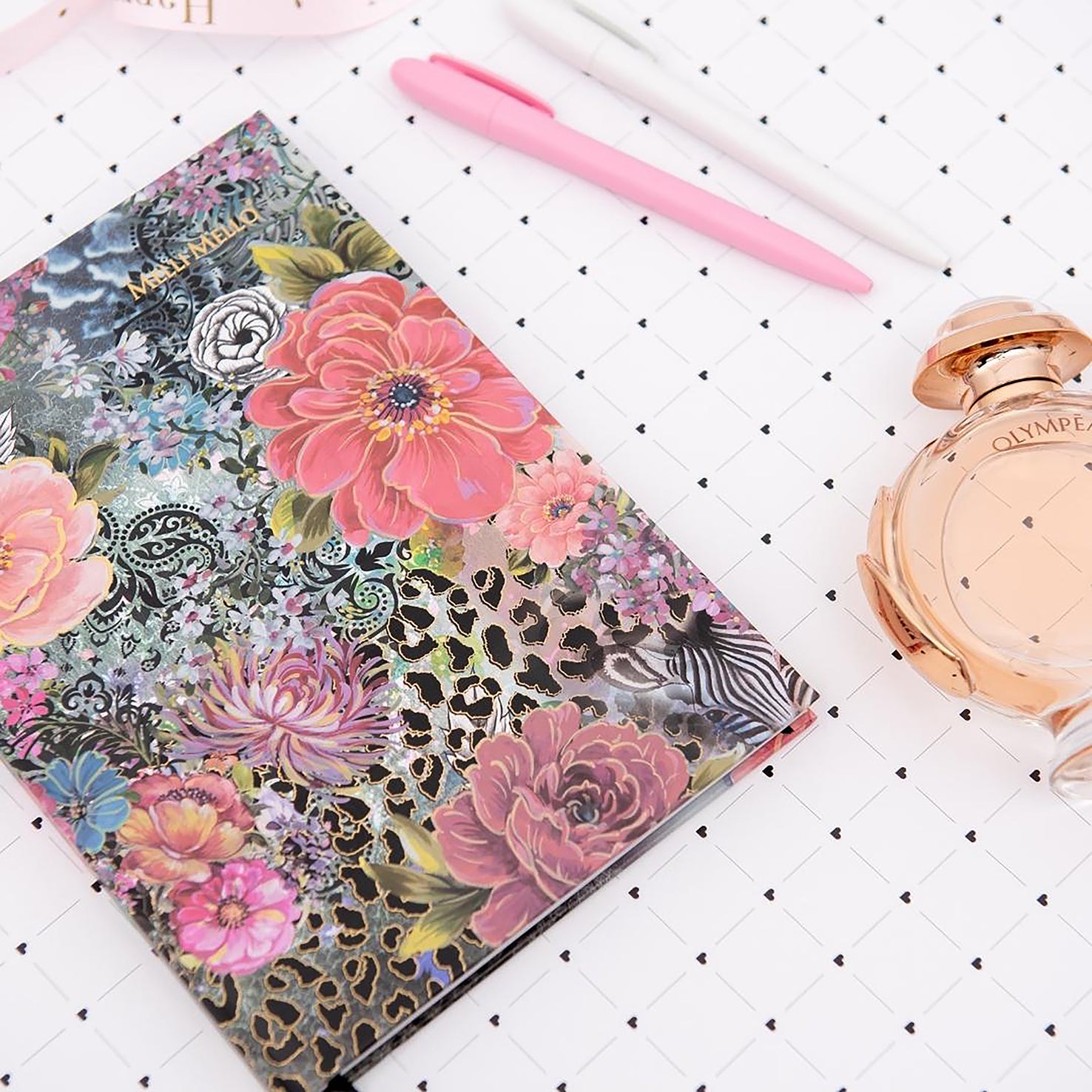 Melli Mello Paradise Power notebook A5 Green/Pink