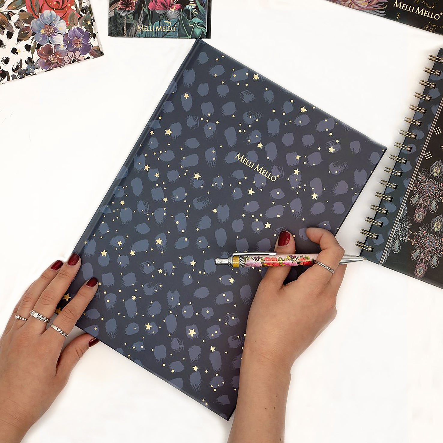 Melli Mello Shine Bright notebook A4 Dark Blue