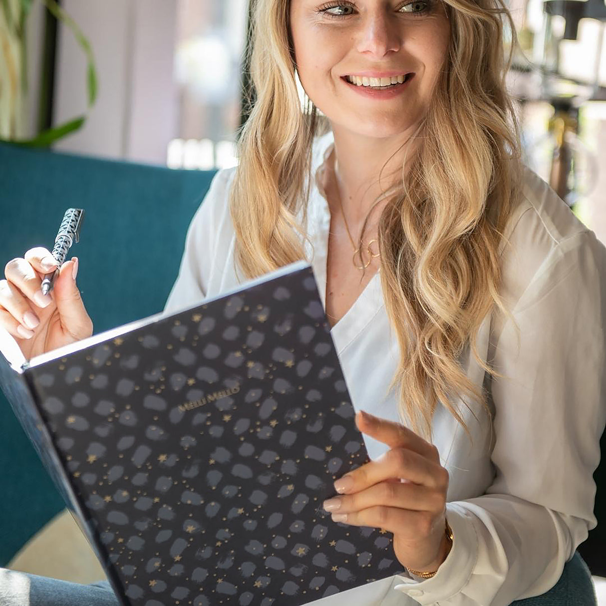 Melli Mello Shine Bright notebook A4 Dark Blue