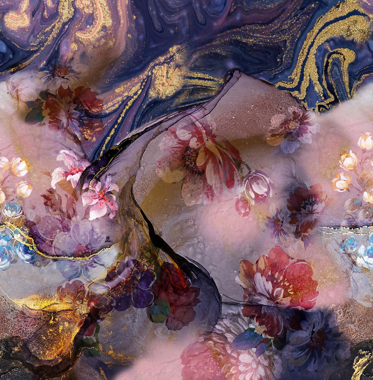 Melli Mello Starry Night Mural Paars