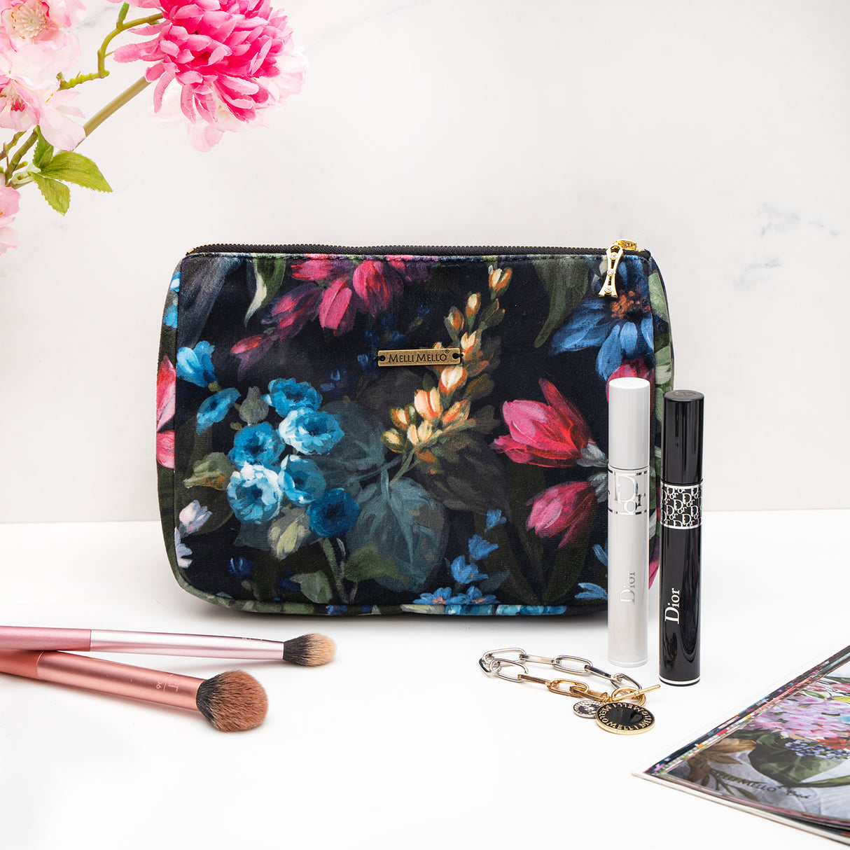 Melli Mello Bloom on Baby Toiletry bag Green