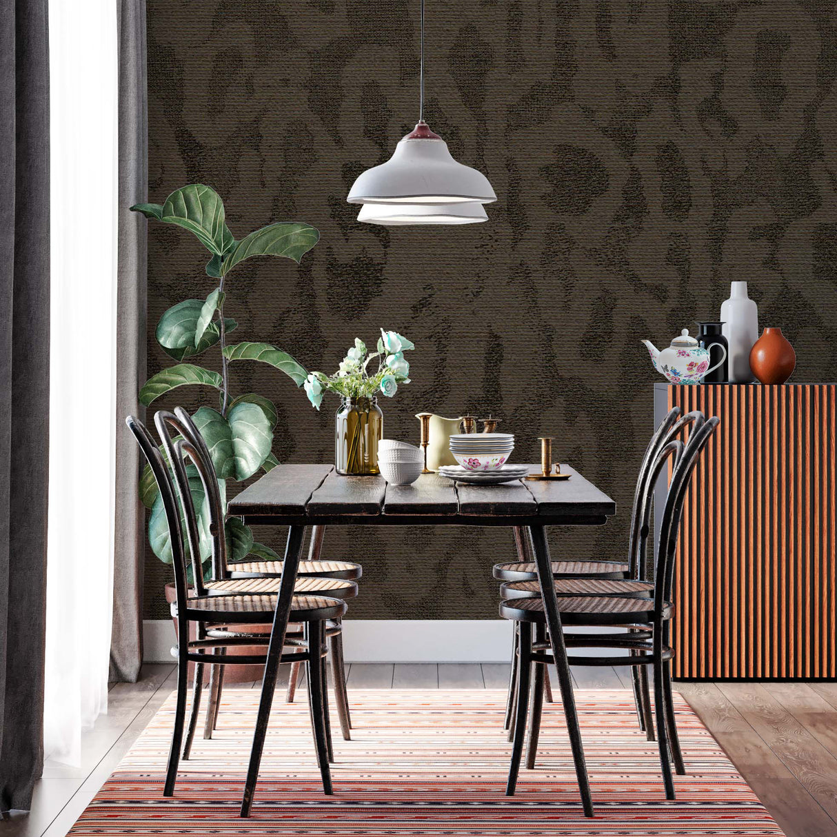 Melli Mello Under your Skin Mural Donkergroen