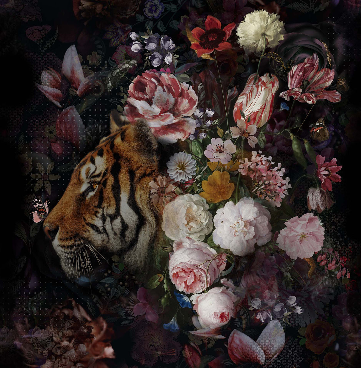 Melli Mello Wild Beauty Mural Zwart