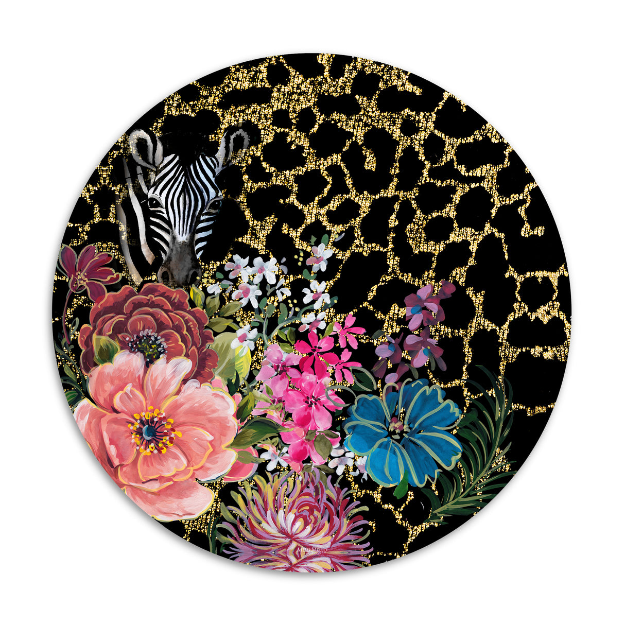 Melli Mello Wall Circle Zebra