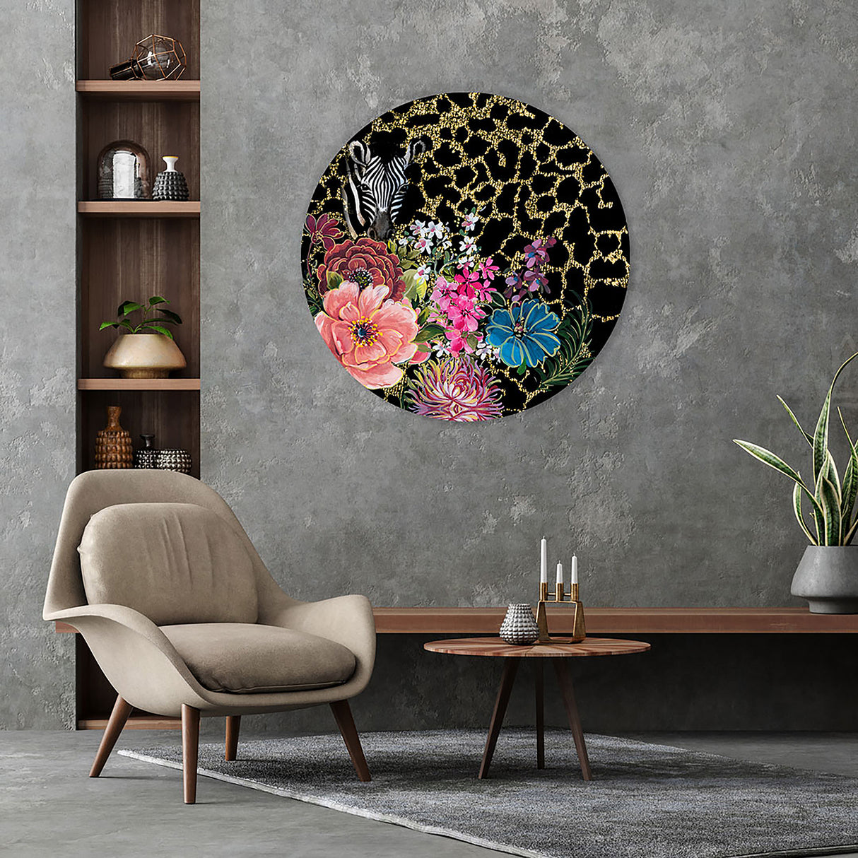 Melli Mello Wall Circle Zebra