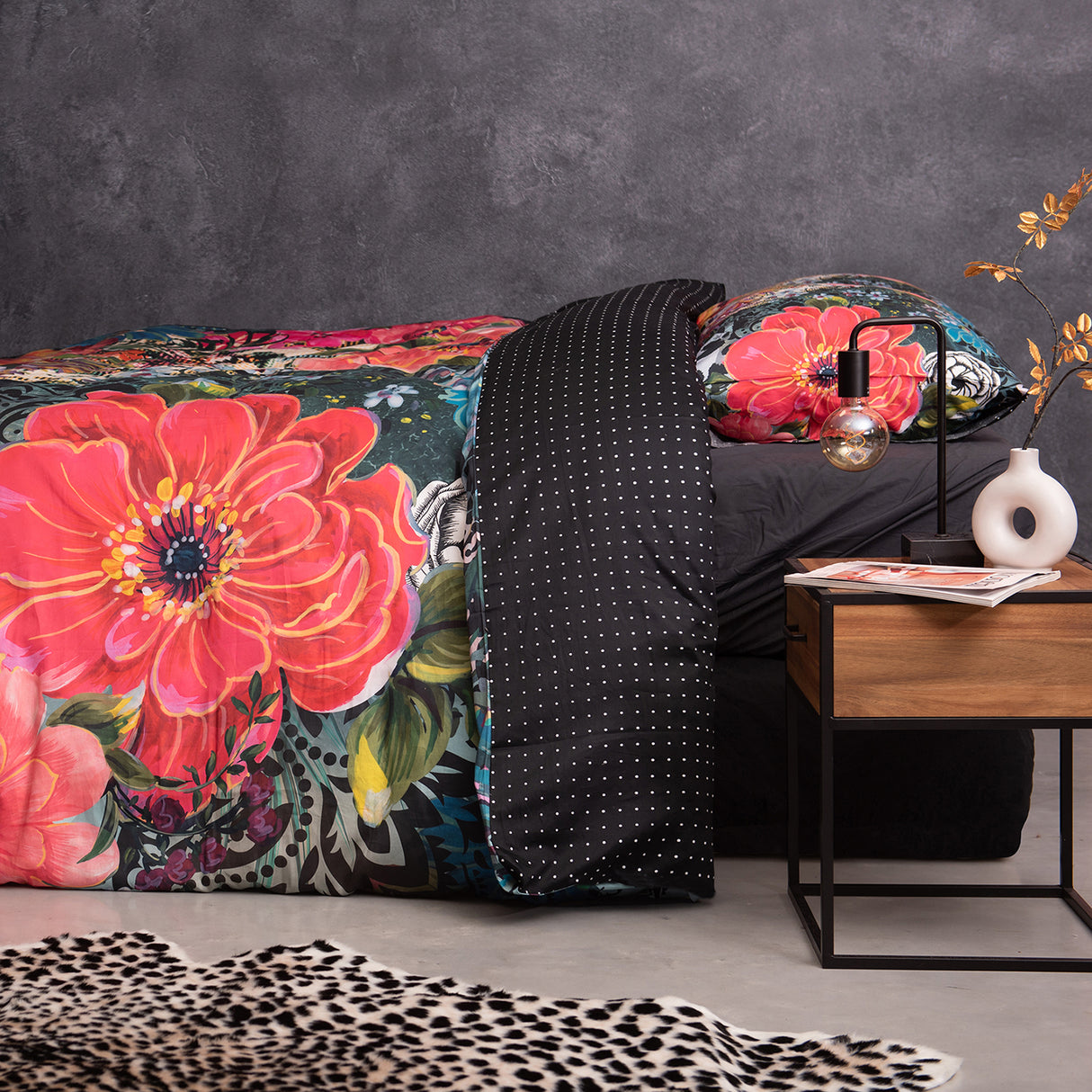 Melli Mello Crazy in Love Duvet Cover Coral