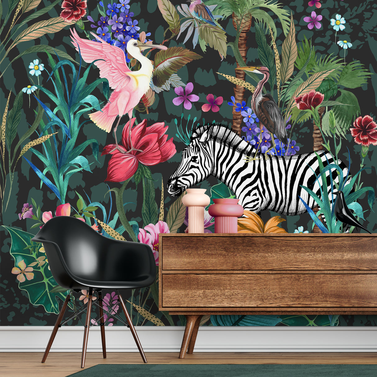 Melli Mello Jungle Fever Mural Groen