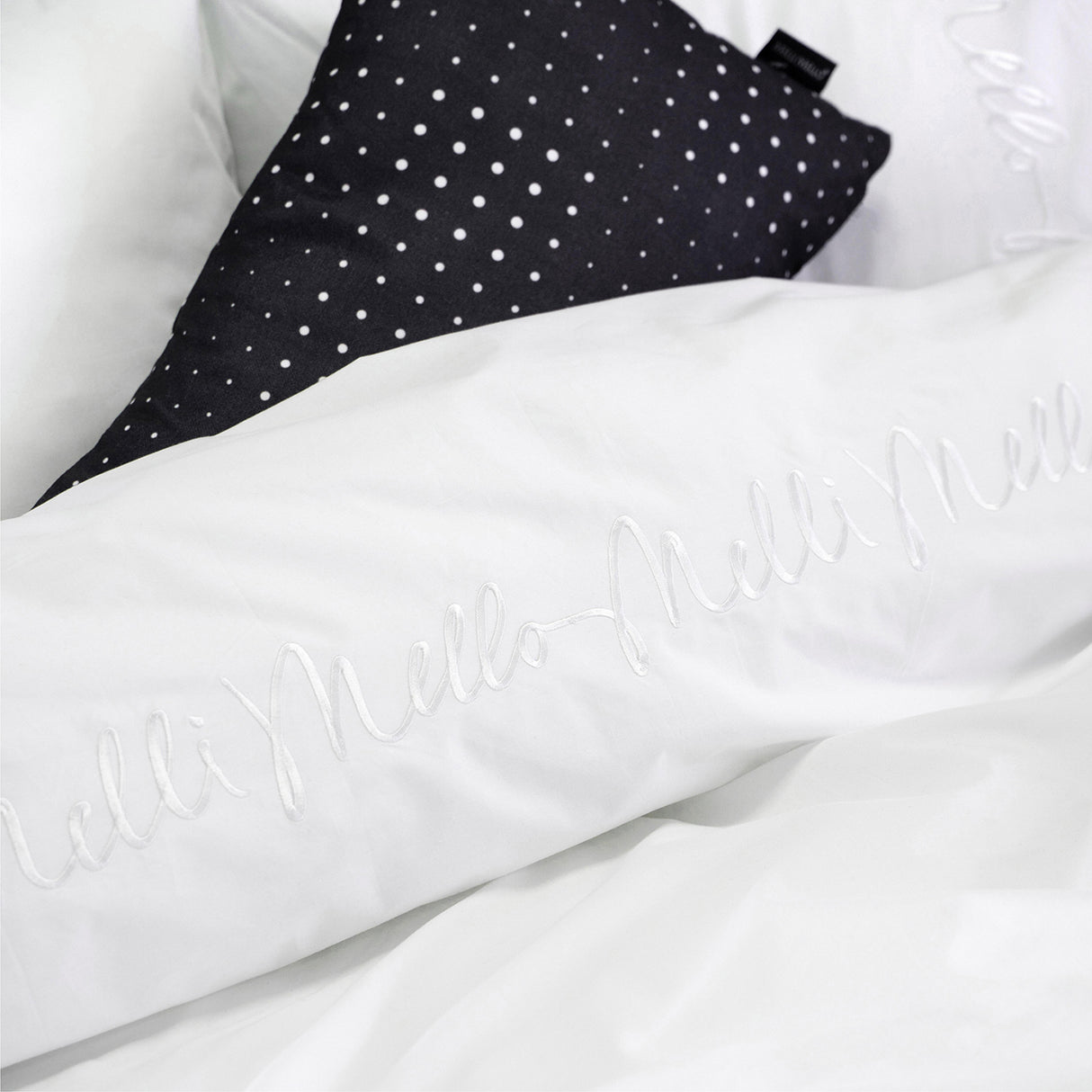 Melli Mello Little white lies Duvet Cover White