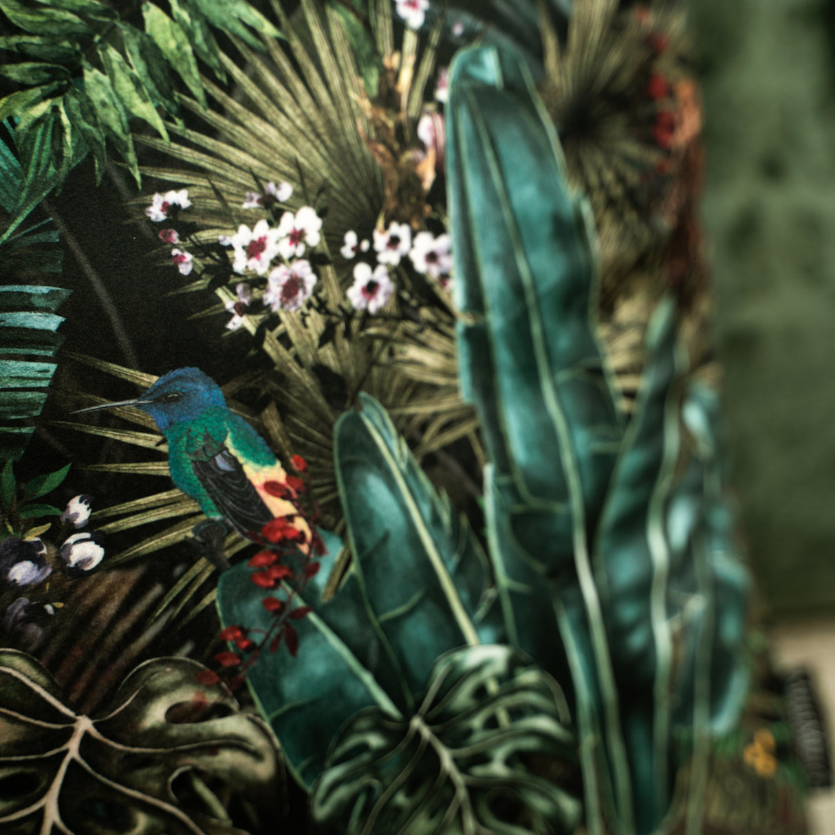 Melli Mello Jungle paradise deco cushion Green