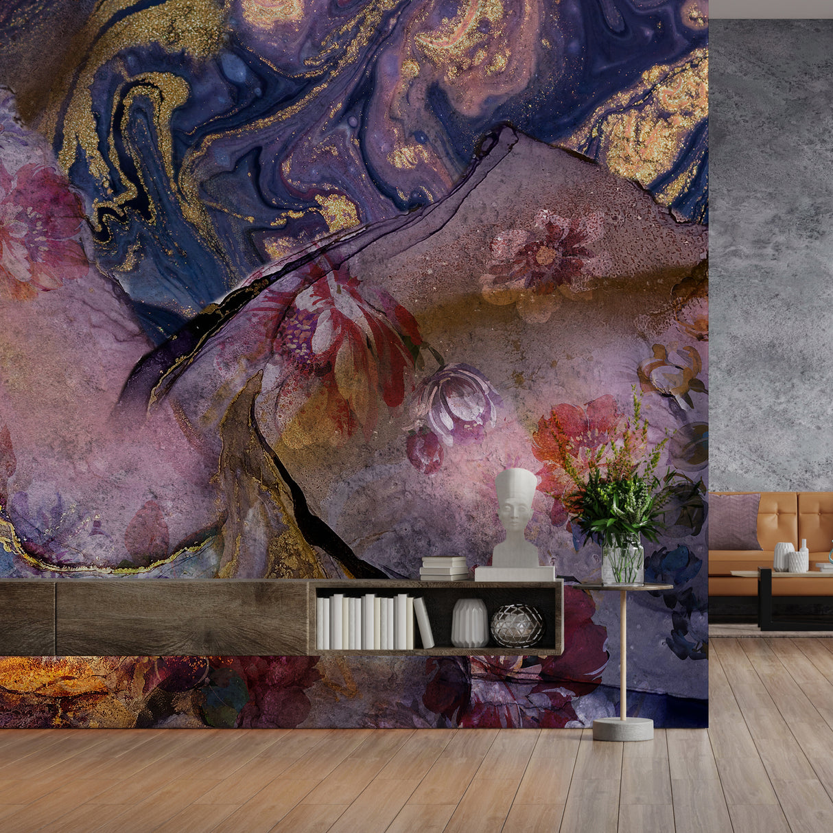 Melli Mello Starry Night Mural Paars