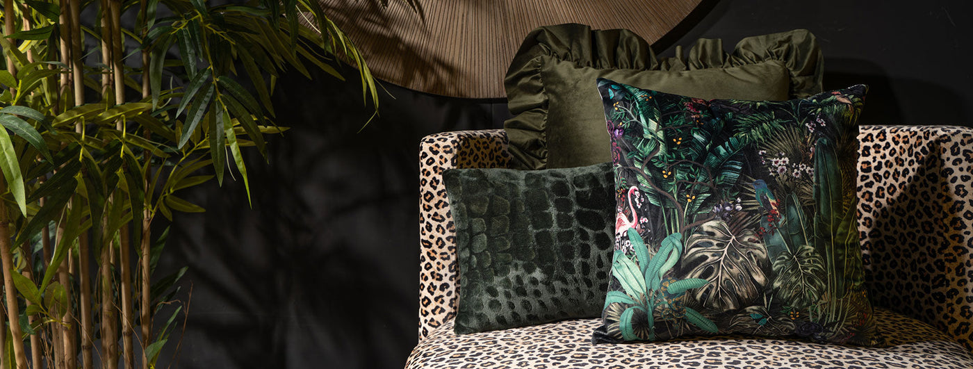 Melli Mello velvet soft ruffle deco cushions 