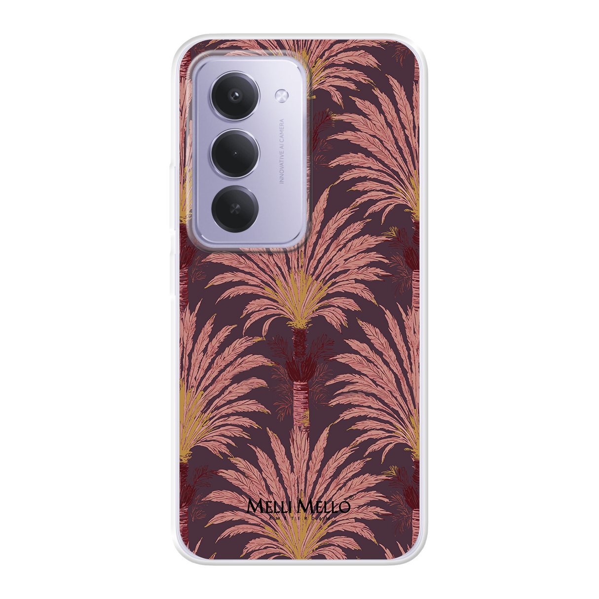 Melli Mello Telefoonhoesje Crimson Palm (Soft case)