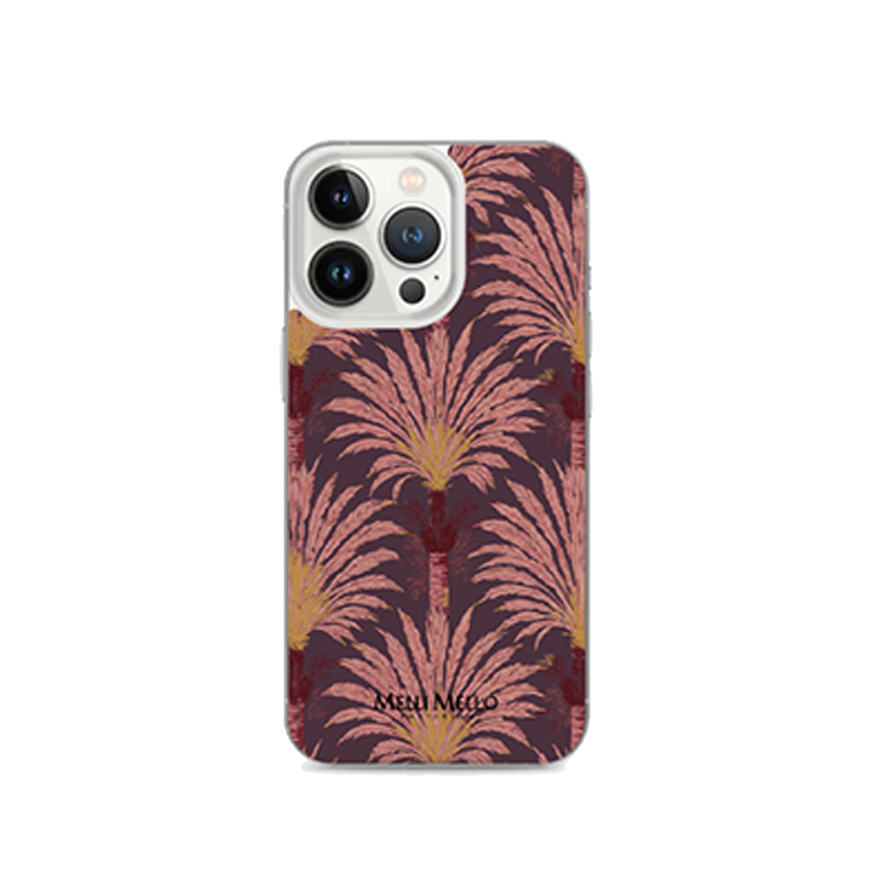 Melli Mello Telefoonhoesje Crimson Palm (Soft case)