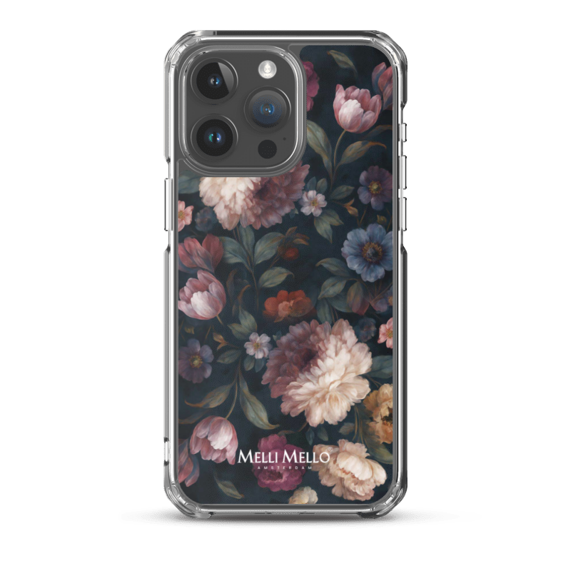 Melli Mello Telefoonhoesje Noir Bloom (Soft case)