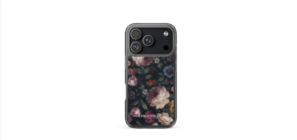 Melli Mello Phone Case Noir Bloom (Soft case)