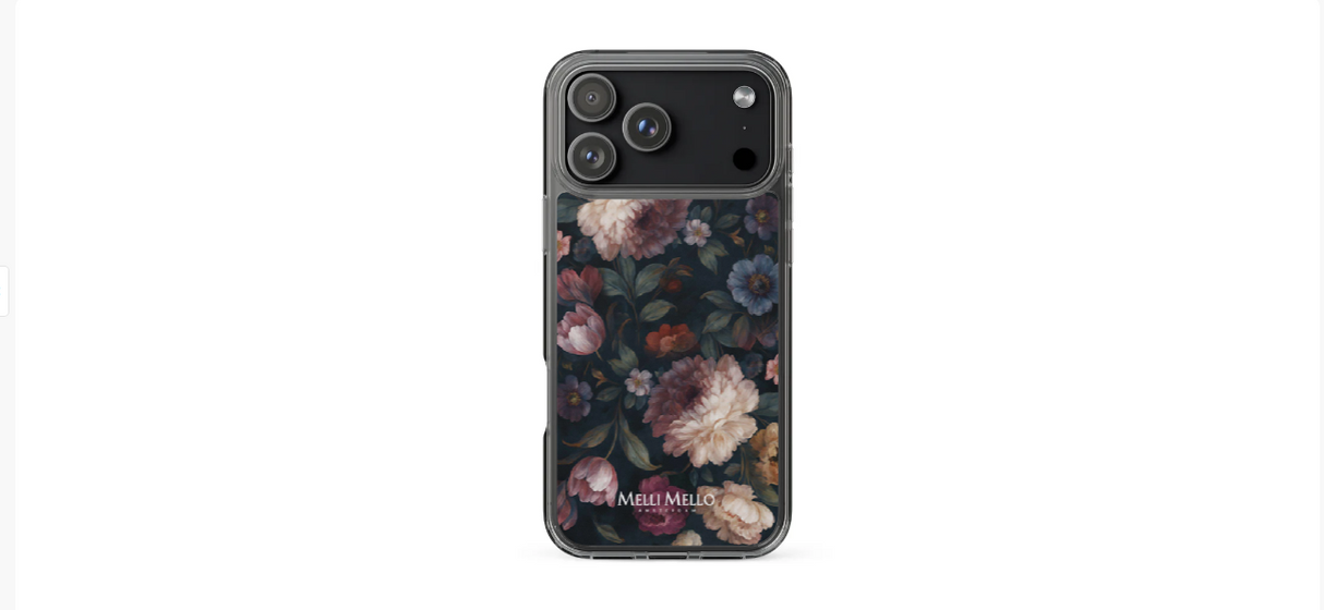 Melli Mello Phone Case Noir Bloom (Soft case)