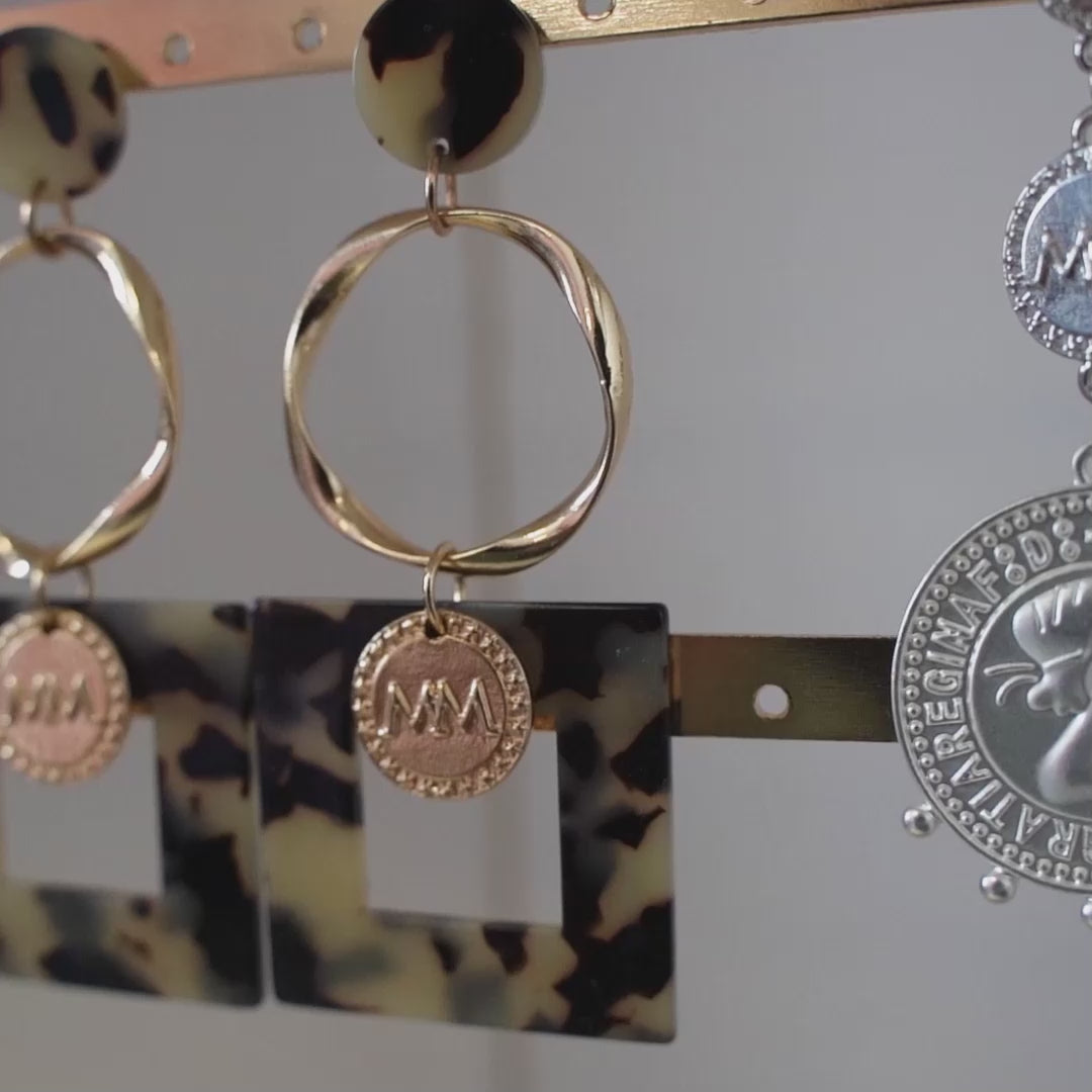 Melli Mello Coin Earring Gold Coated