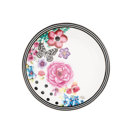 Melli Mello Nora Breakfast Plate white floral print ø20cm