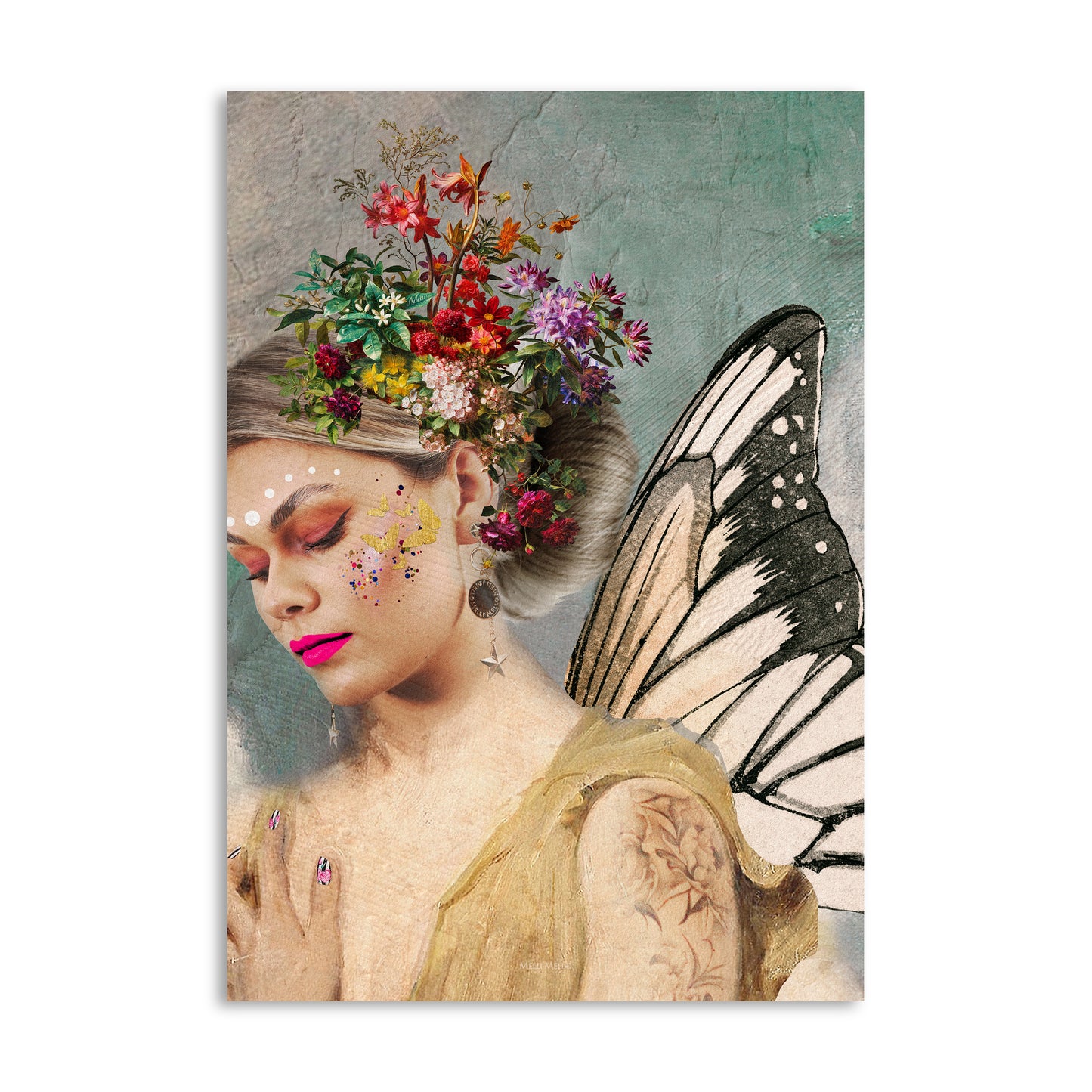 Melli Mello Butterfly angel wall art