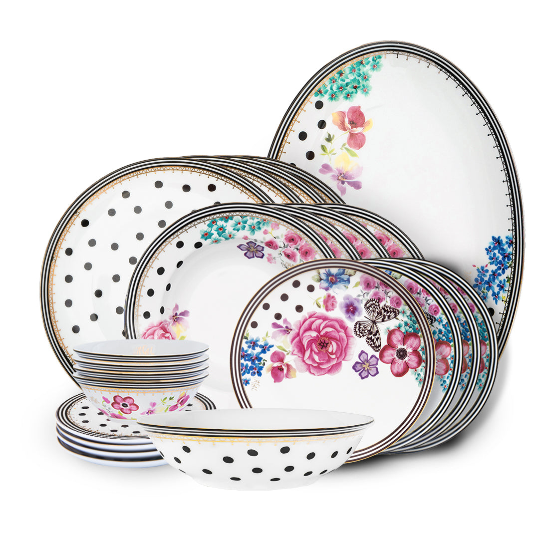 Melli Mello Complete porcelain set floral print