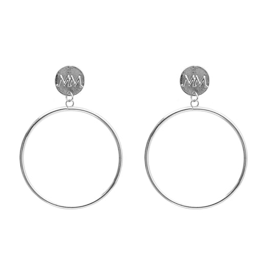 Melli Mello Hoop Earring Silver coated