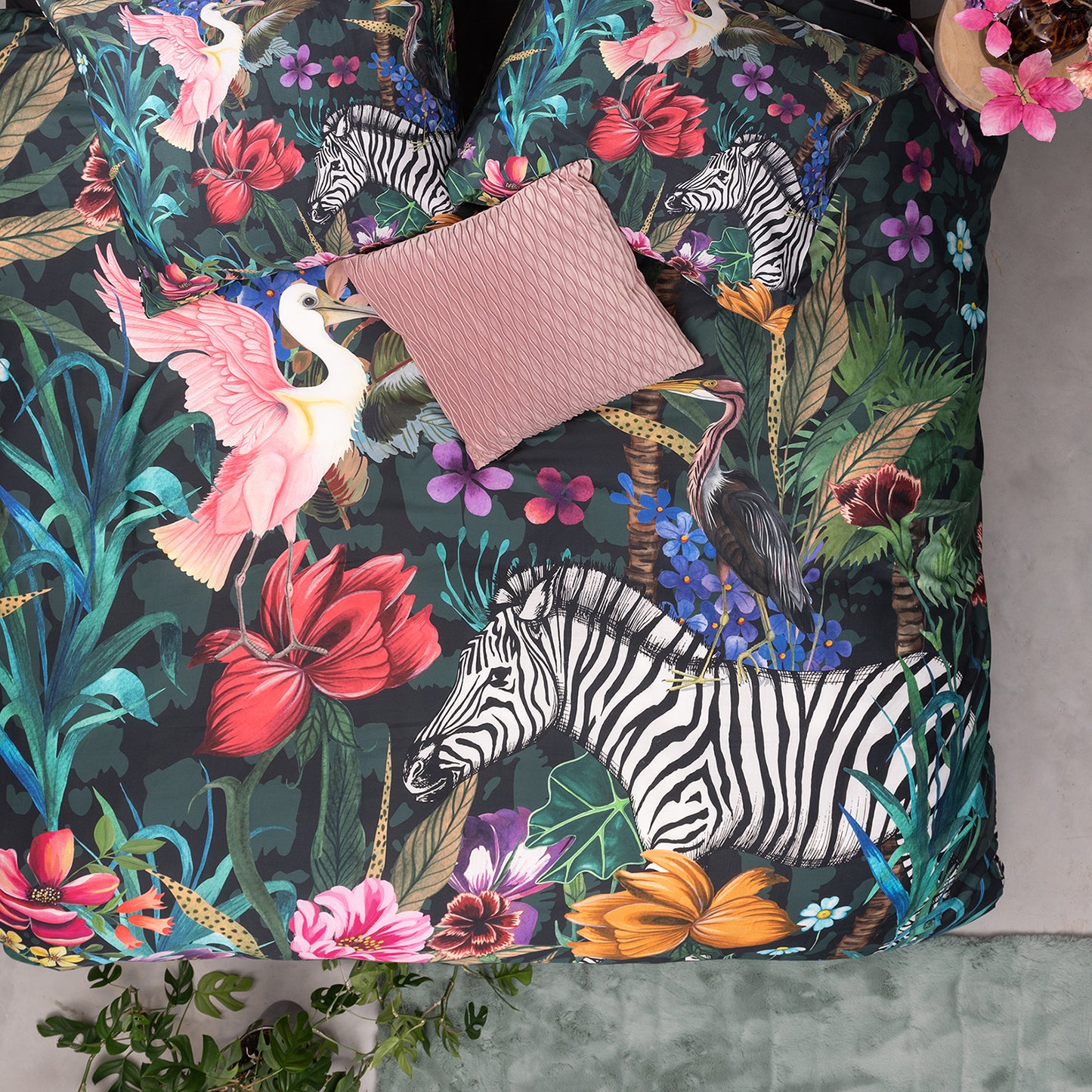 Melli Mello Jungle fever duvet cover Green