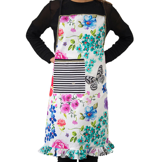 Melli Mello Floral Kitchen apron white flowerpattern