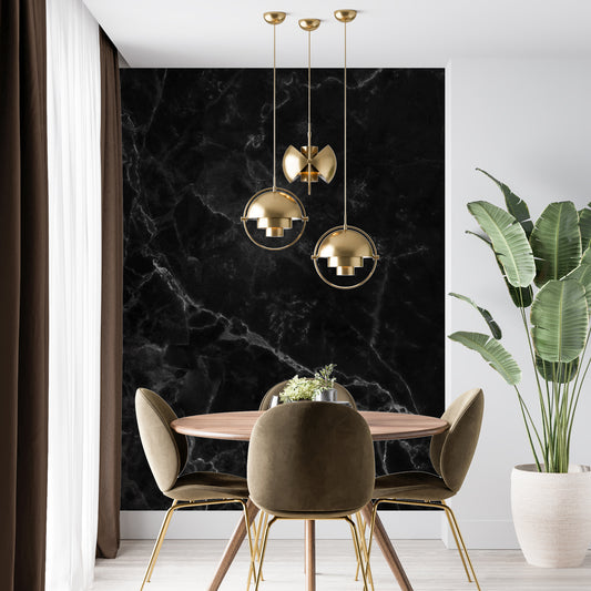 Melli Mello Marble Mania Fotobehang Zwart