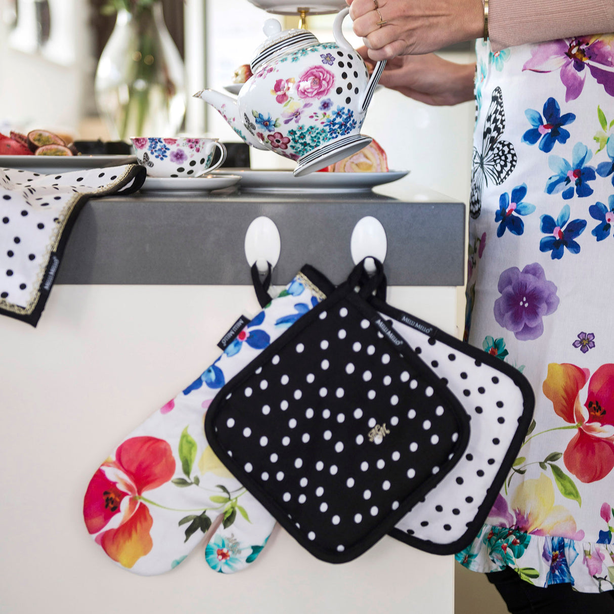 Melli Mello Nora Dots Pannenlappen 2 stuks