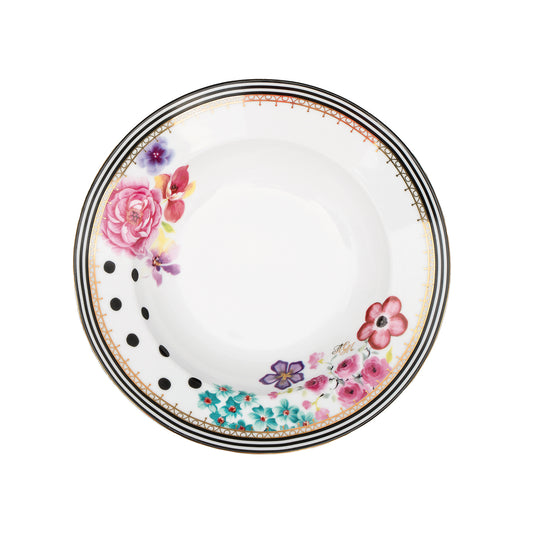 Melli Mello Nora Soepbord / Pastabord Wit Bloemenprint ø23cm