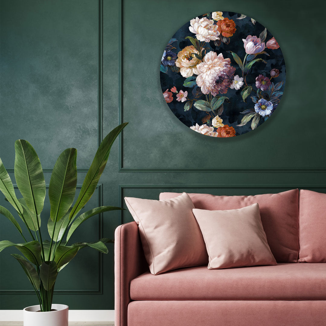 Melli Mello Steal the night wall circle floral deco eyecatcher be different room deco 