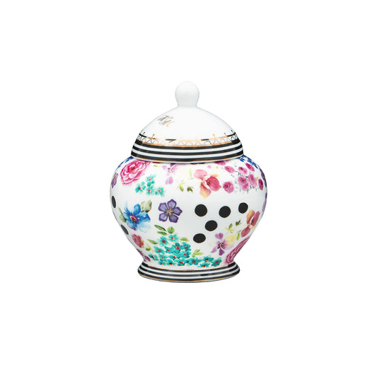 Melli Mello Nora Sugar Bowl white floral print 280mL