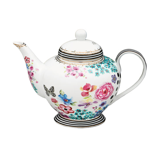 Melli Mello Nora Teapot white floral print 1,2L