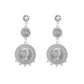 Melli Mello Triple coin Oorbel Zilverkleurige coating