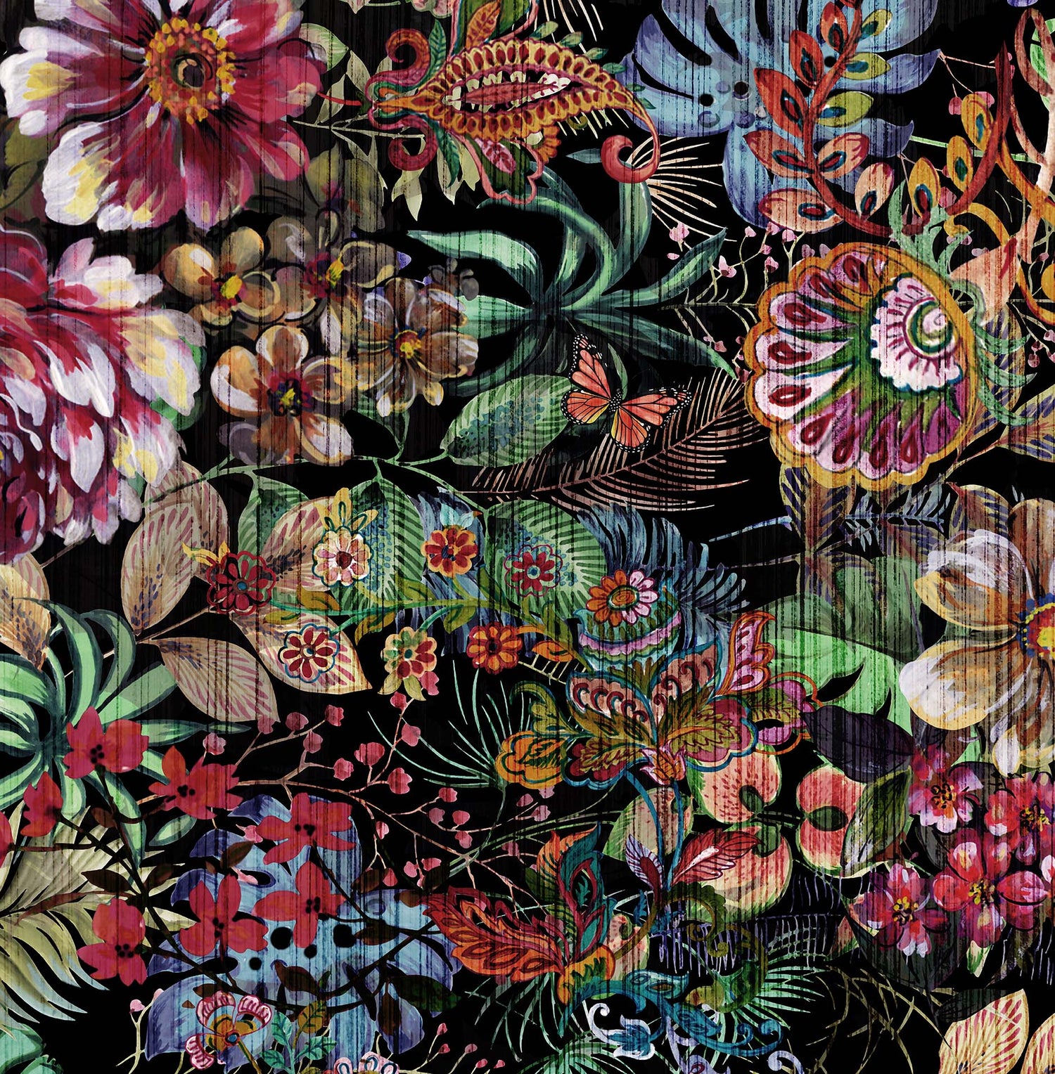 Melli Mello True Colors Mural Zwart/Kleurrijk