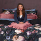 Melli Mello Dusty Pink Velvet Ruffle Cushion Large