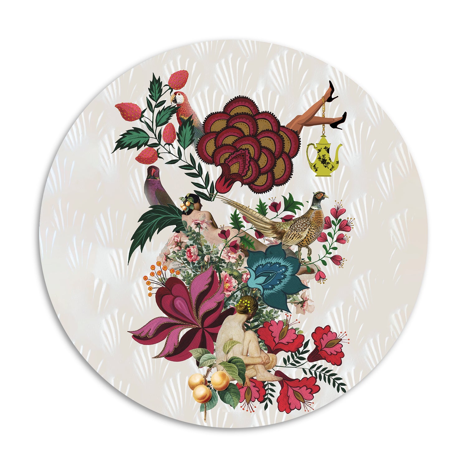 Melli Mello Wall Circle Vintage Art