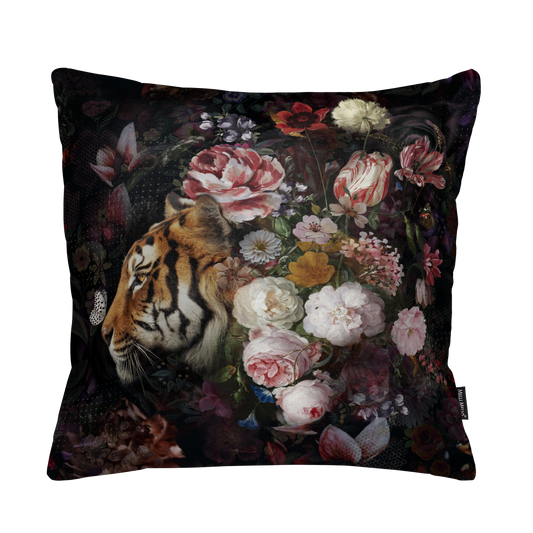 Melli Mello Wild beauty deco cushion Black/Colorful