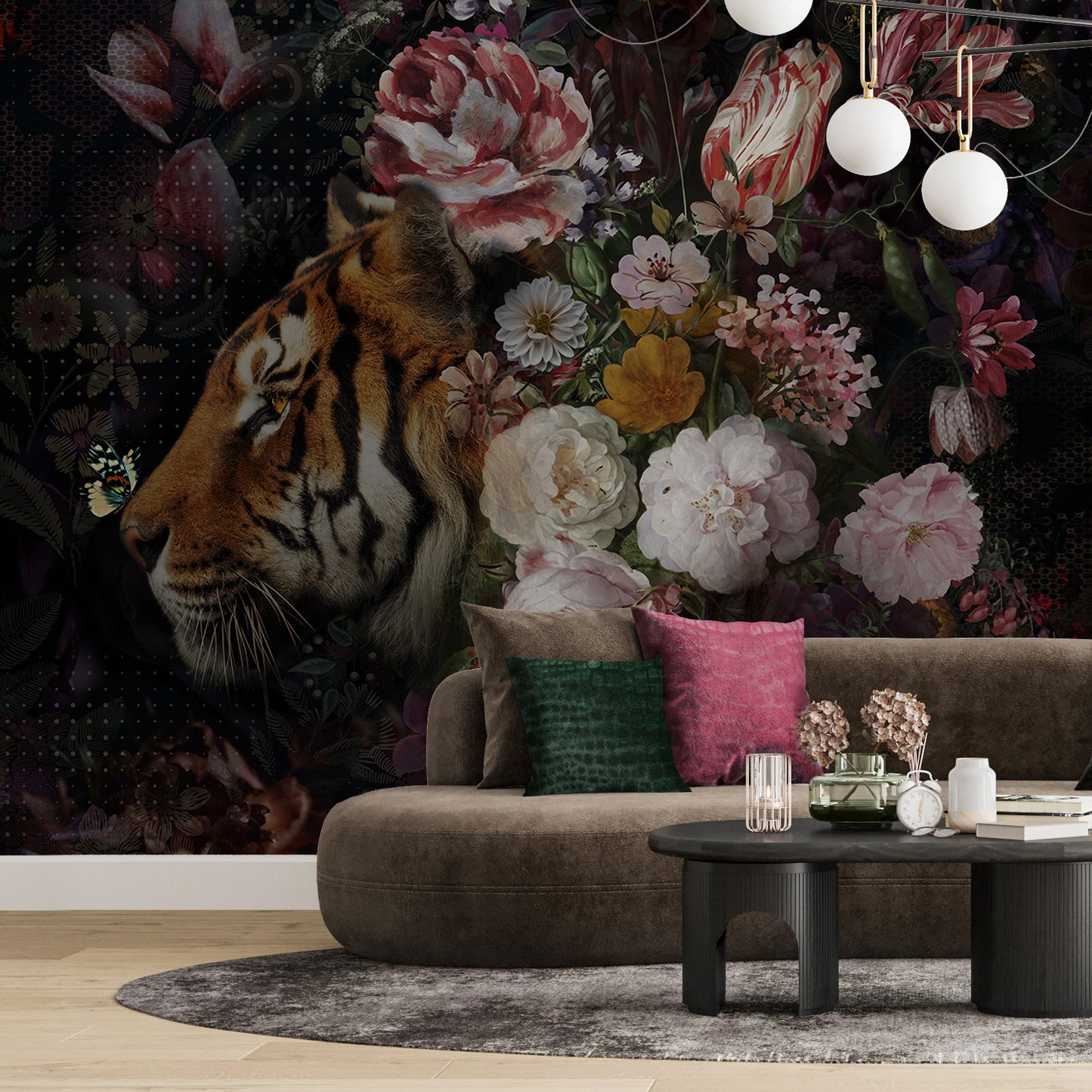 Melli Mello Wild beauty Photowall Black