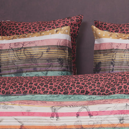 Melli Mello On the wildside Duvet Cover Coral