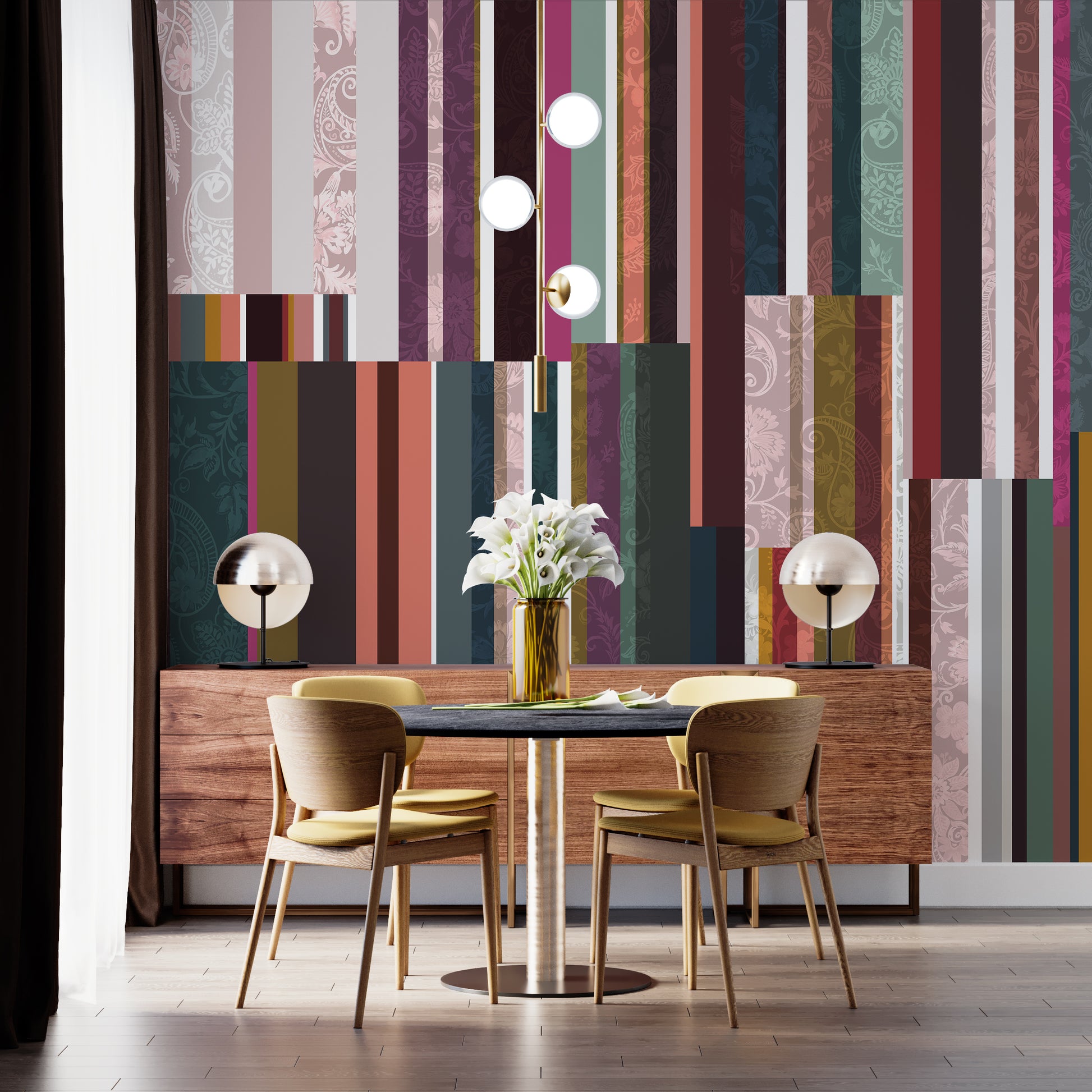 Melli Mello Got me staring photowall wallpaper bombastic colorful bold deco eyecatcher be different living room deco 
