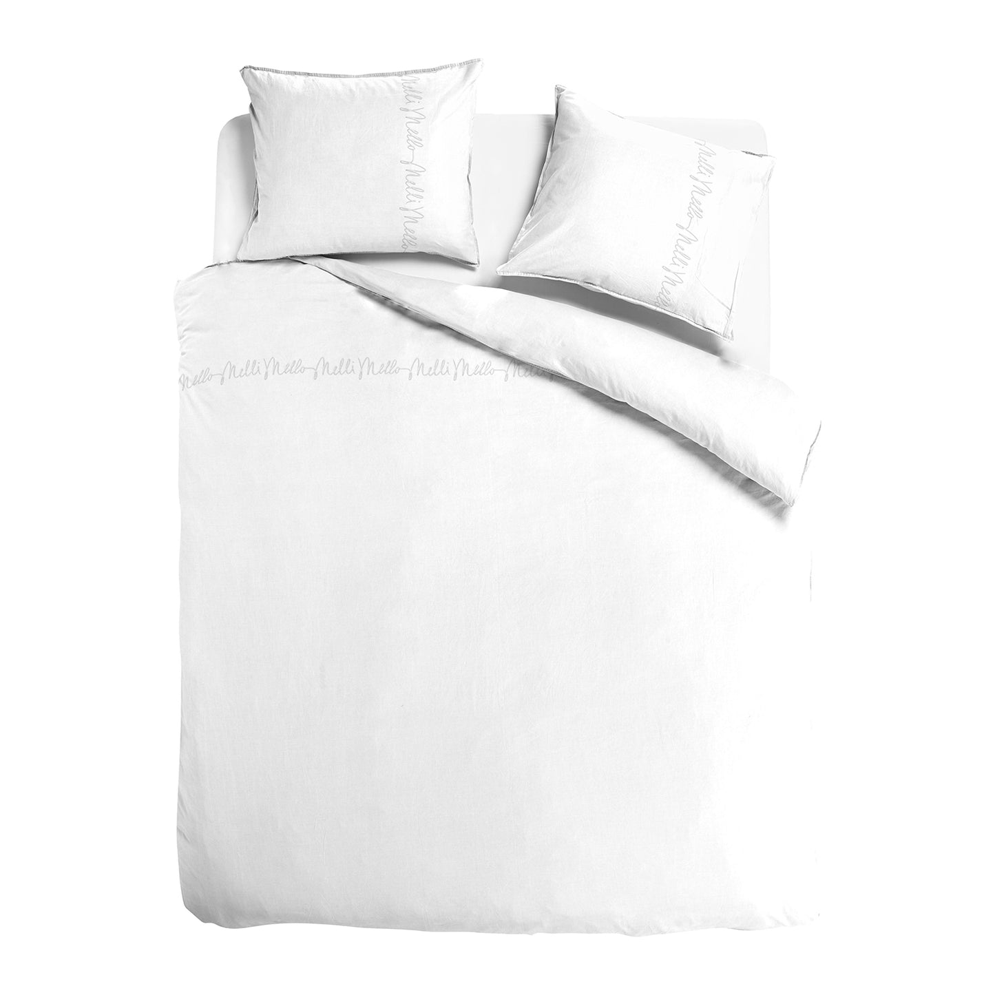 Melli Mello Little white lies Duvet Cover White