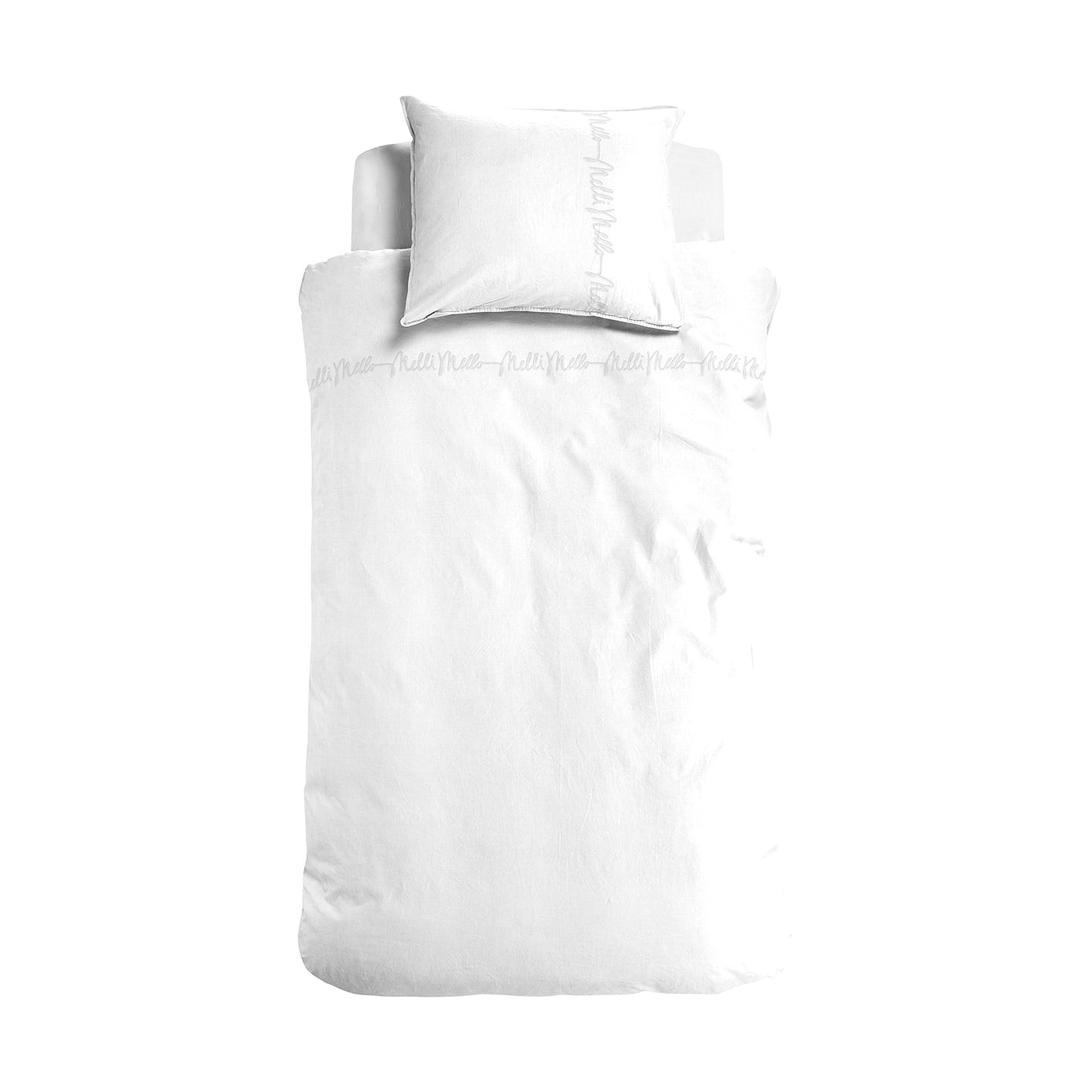 Melli Mello Little white lies Duvet Cover White