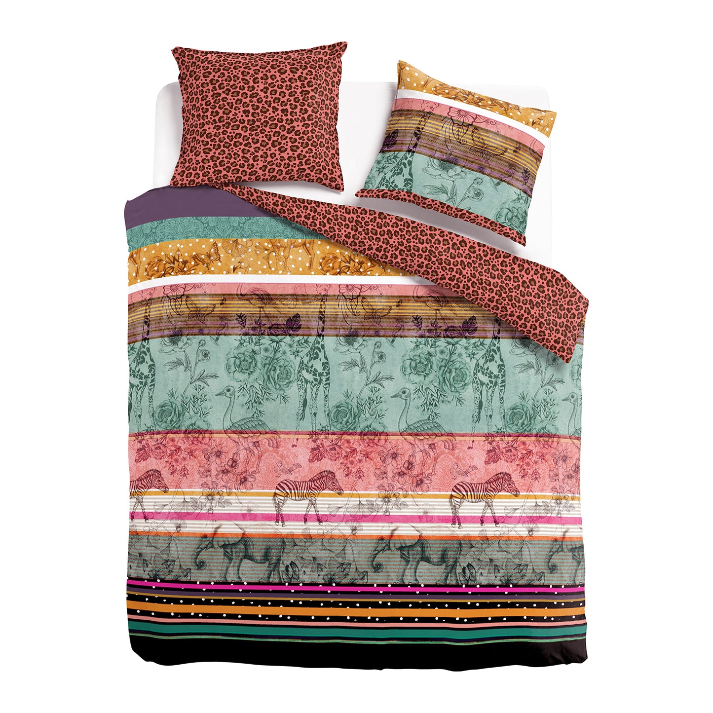 Melli Mello On the wildside Duvet Cover Coral