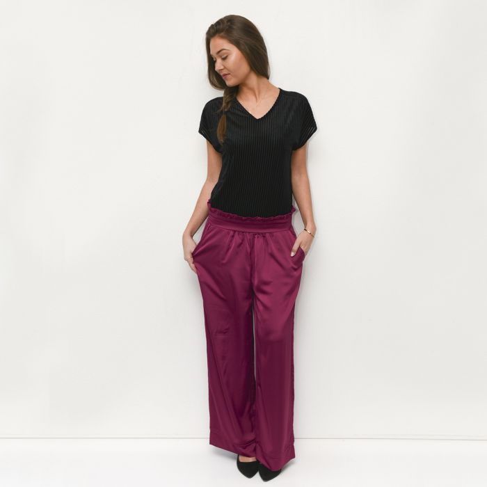 Melli Mello high quality pants magenta wide fit fashion sale style