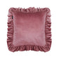 Melli Mello Dusty Pink Velvet Ruffle Cushion Large